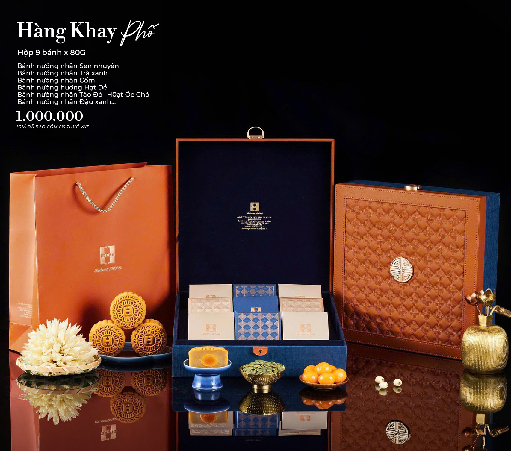 Bánh Trung Thu Madame Hương Hàng Khay Phố